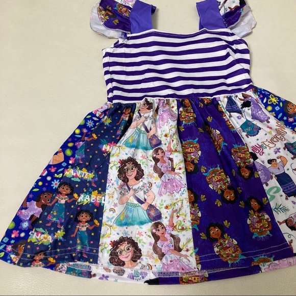 Encanto Mirabel Isabela Twirl Colorful cute ruffle dress - Picture 6 of 8